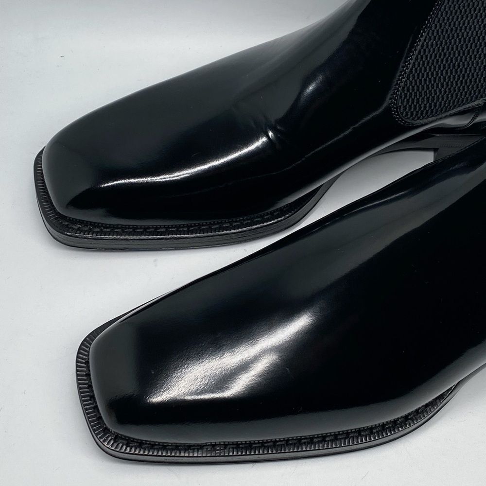 Burberry Square-Toe Leather Chelsea Boots size 41/us size 8 - Picture 9 of 14